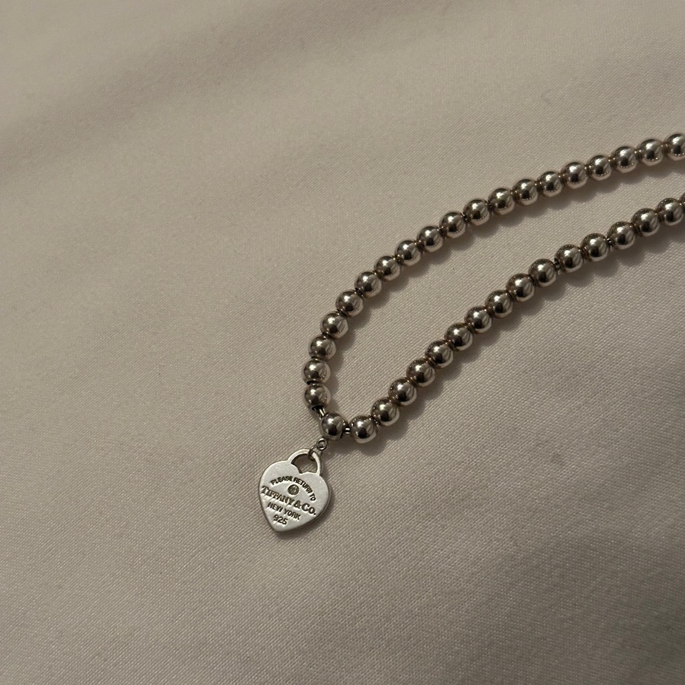 Tiffany & Co. Silver Heart Charm Bracelet - Picture 5 of 7